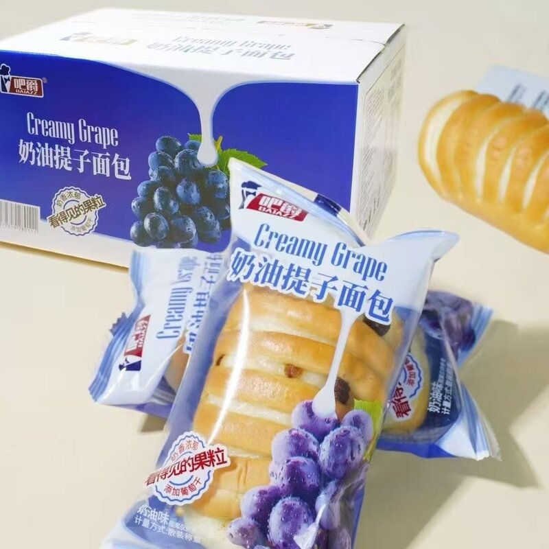 正品吧爵奶油提子面包办公室独立包装休闲零食代餐