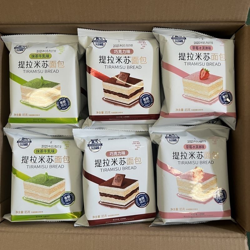 冠融面包提拉米苏巧克力抹茶草莓夹心面包85g/袋休闲零食糕点