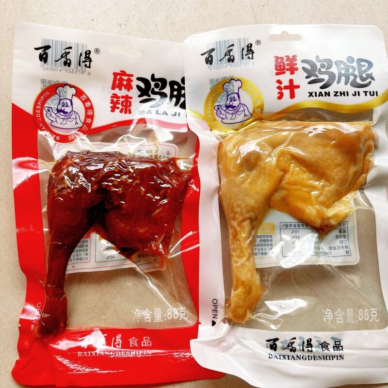 温州乡吧佬风味鲜汁鸡腿88g五香鸡腿香酥麻辣大鸡腿卤味即食小吃