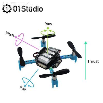 pyDrone四轴飞行器无人机遥控飞机Python编程开源DIYESP32-S3