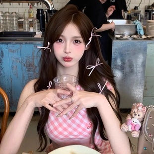 蝴蝶结丝带发夹网红同款ins少女心编发夹子甜美气质侧边发卡头饰