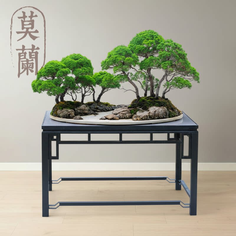 铝合金花架几架单层案台盆景展示架园林造型工具园艺户外定制花架