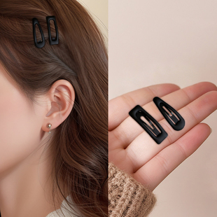 迷你刘海碎发夹小夹子固定头发前额侧边黑色发卡无痕隐形小号bb夹