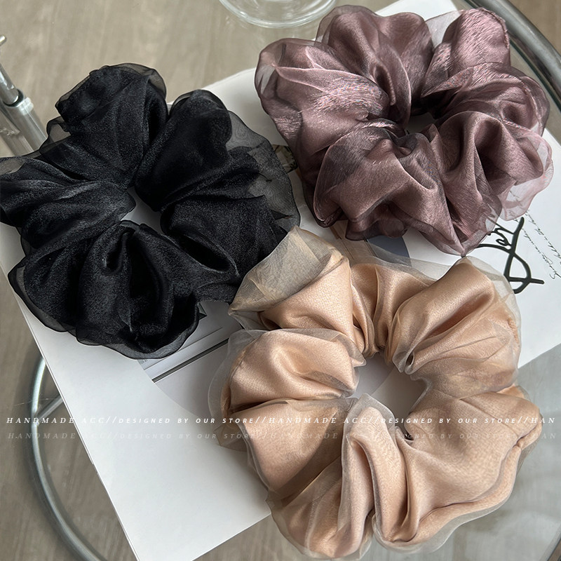 欧根纱网纱大肠发圈超大女士扎头发绳2025新款高级感丸子头头绳,饰品/流行首饰/时尚饰品新,发饰,淘宝优惠券,粉丝福利购,淘宝优惠卷
