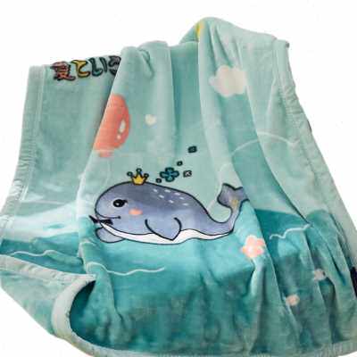 儿童毛毯双层加厚婴儿小被子冬季宝宝幼儿园午睡毯空调珊瑚绒毯子