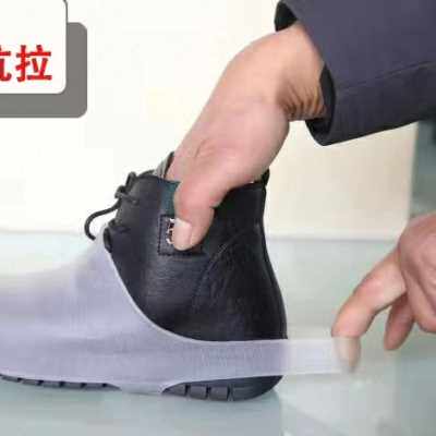 简便无底防滑鞋套防水加厚耐磨透气春高跟雨鞋套PVC理发厨房鞋罩
