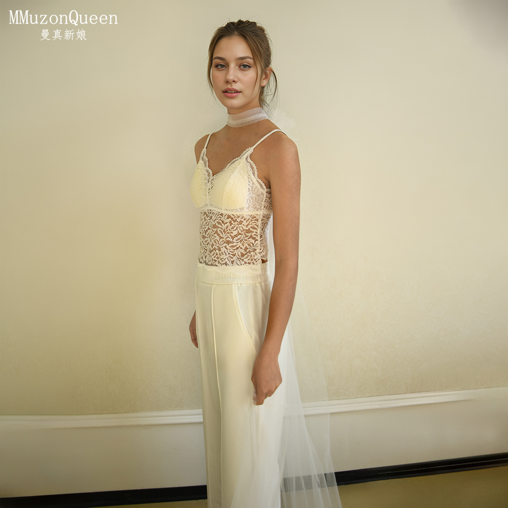 曼真浪漫花朵颈纱新娘婚旅拍