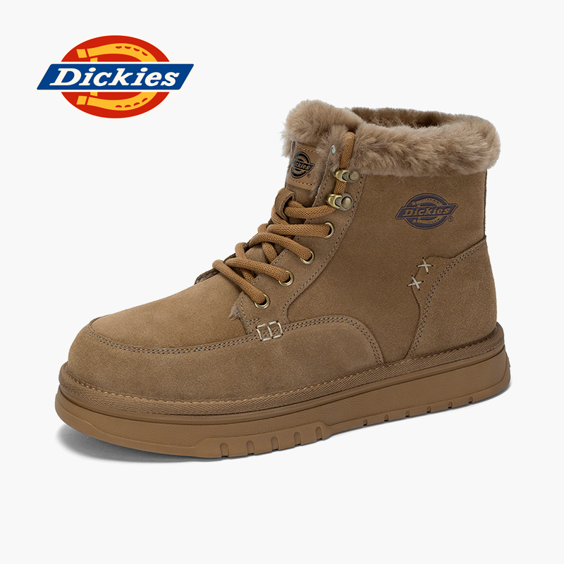Dickies雪地靴加绒加厚东北棉鞋