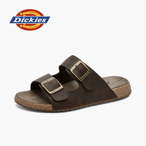 Dickies男士勃肯凉鞋真皮拖鞋男