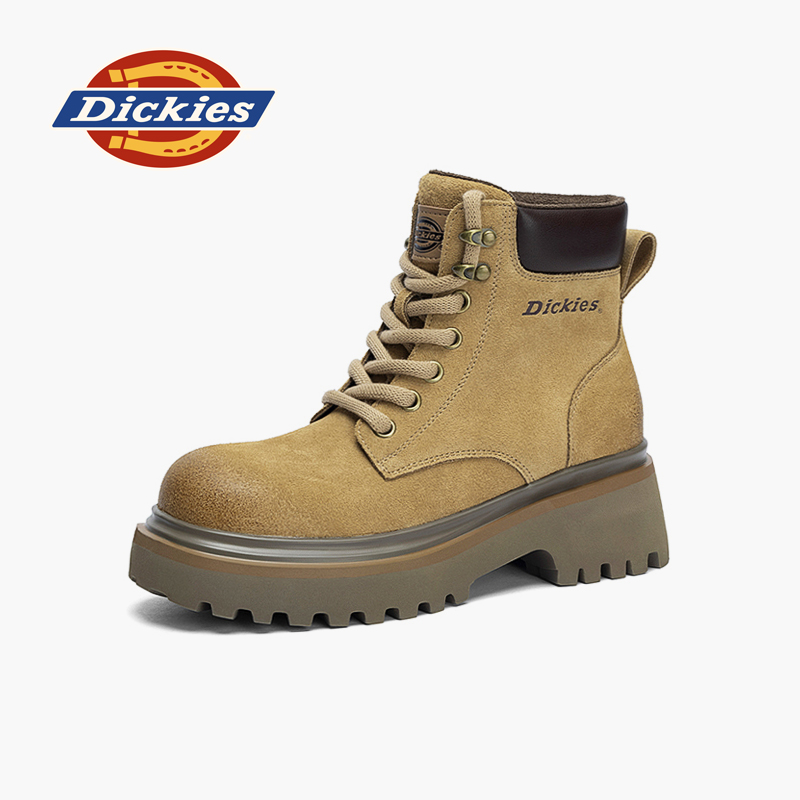 Dickies马丁靴女厚底增高短靴女