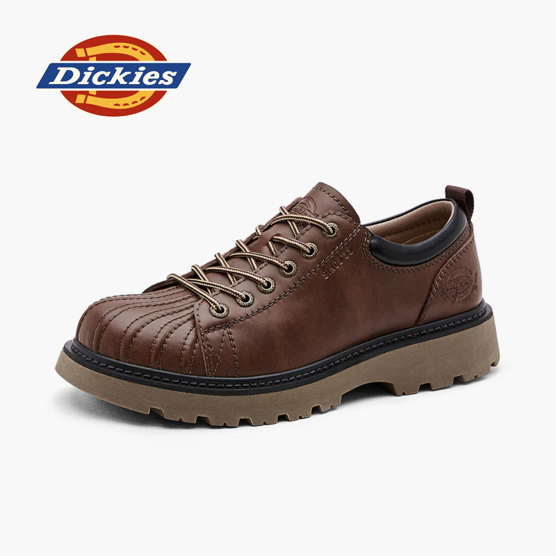 Dickies男鞋工装鞋2025新款秋季男士英伦休闲皮鞋厚底增高大头鞋,流行男鞋,工装鞋,淘宝优惠券,粉丝福利购,淘宝优惠卷