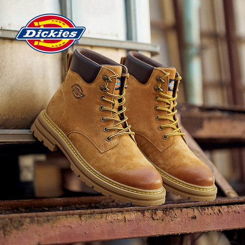 Dickies马丁靴男潮流工装大黄靴