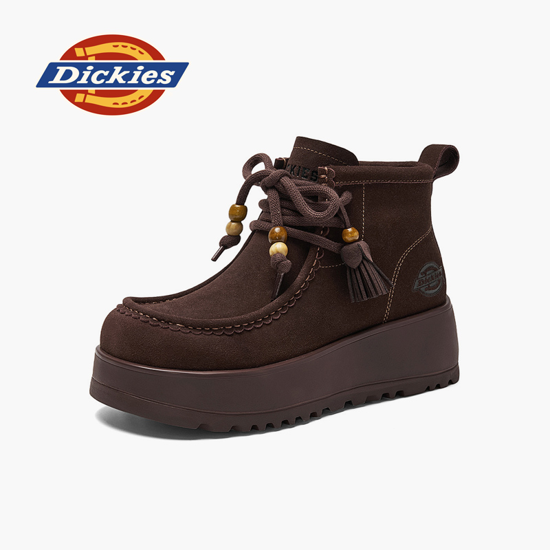 Dickies女鞋工装马丁靴厚底增高
