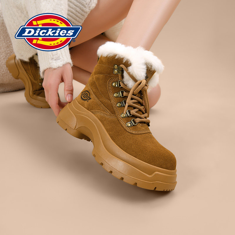Dickies雪地靴女2025年冬季新款全绒加厚保暖短靴女软底登山棉鞋,女鞋,时尚雪地靴,淘宝优惠券,粉丝福利购,淘宝优惠卷