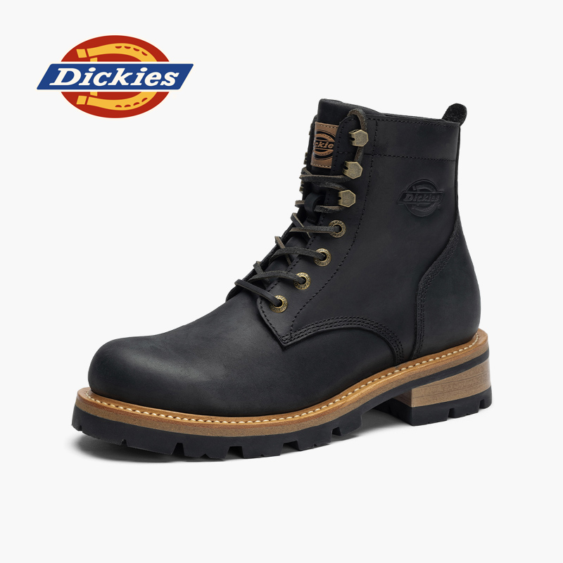 Dickies马丁靴男真皮固特异短靴