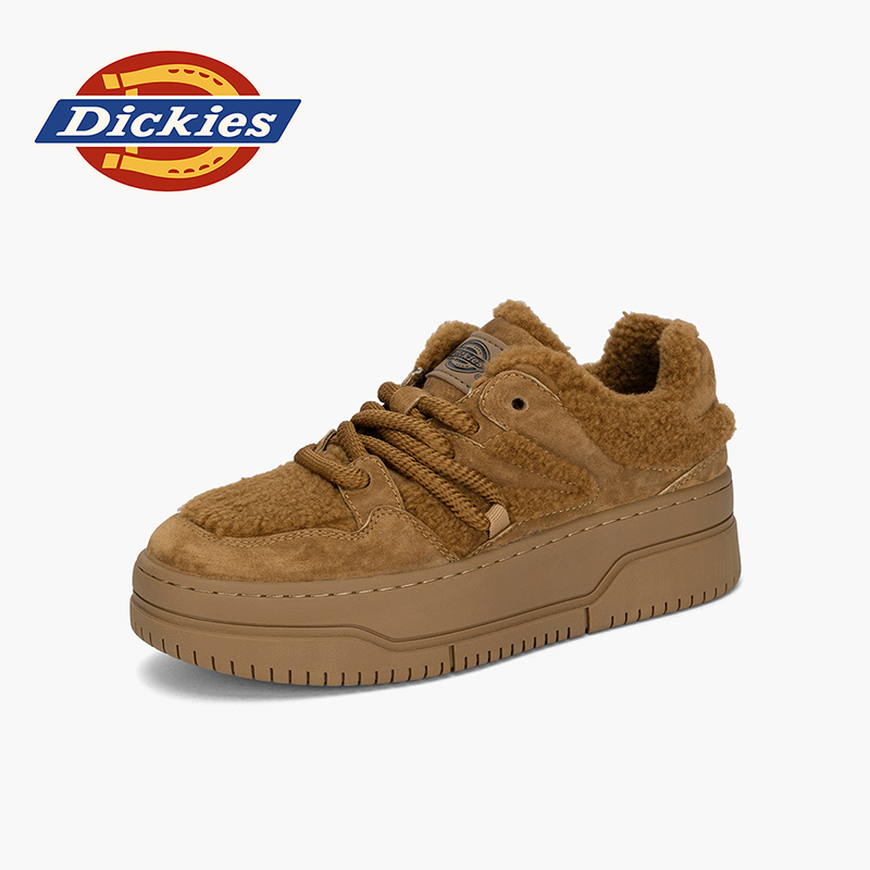 Dickies厚底雪地靴加绒保暖棉鞋
