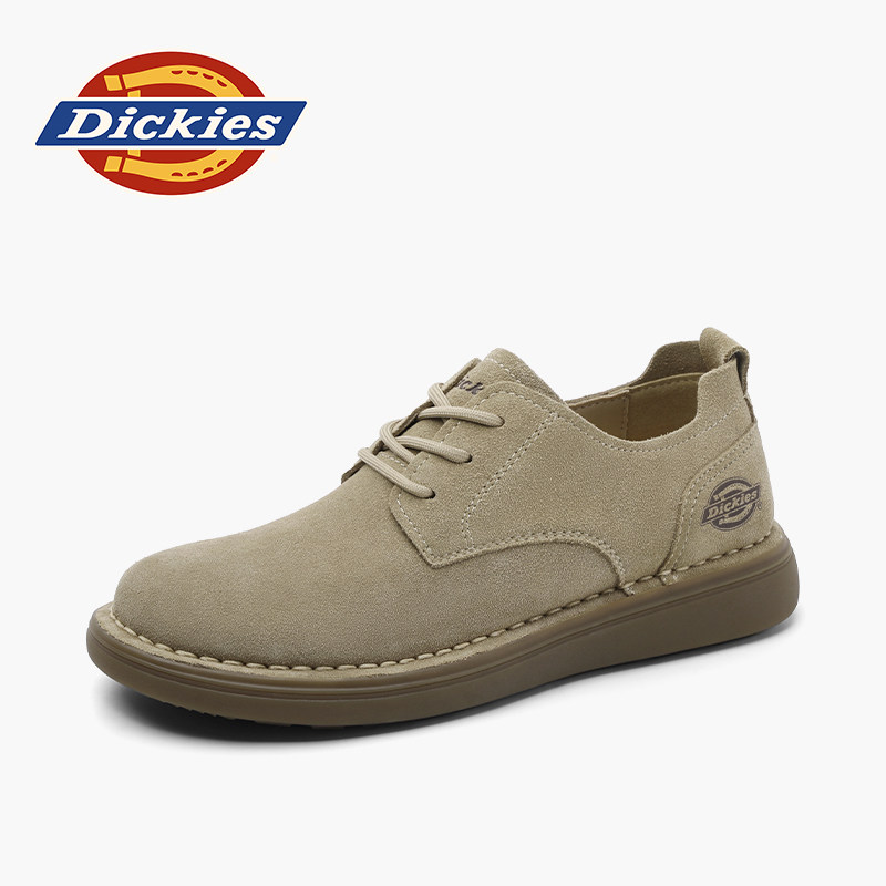 Dickies男鞋工装鞋2026新款春夏男士英伦风真皮软底休闲鞋子男款