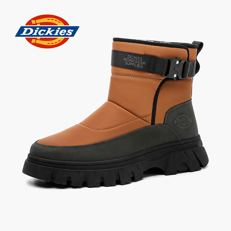 Dickies雪地靴加绒加厚东北棉靴
