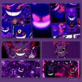 动漫宝可梦耿鬼超大鼠标垫学生用电脑桌垫锁边卡通神奇宝贝防滑软