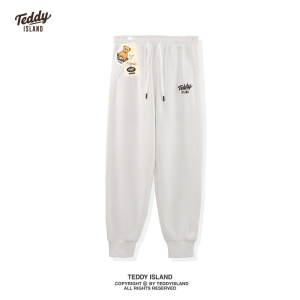 泰迪熊卫裤TEDDY ISLAND联名款休闲裤2023新款韩版潮牌秋时尚长裤