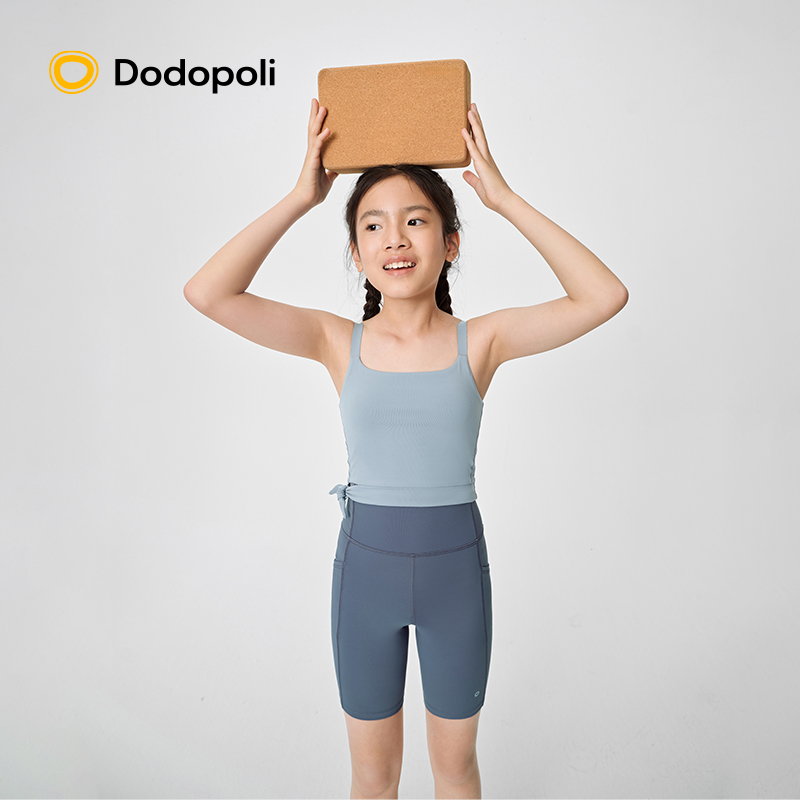 Dodopoli女童凉感背心吸湿排汗透气抗菌运动外穿吊带背心无袖T恤