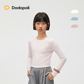 云朵绵 女童运动打底速干衣26春新款 儿童短款 Dodopoli 长袖 T恤