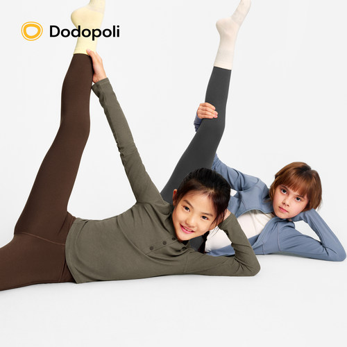 女童裸感瑜伽裤打底裤运动紧身裤