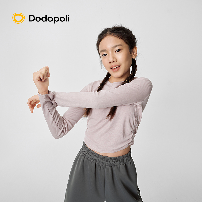 儿童吸湿排汗运动长袖T恤