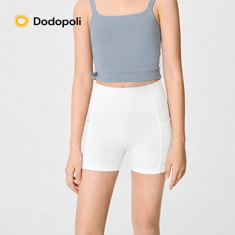 Dodopoli女童凉感骑行裤防晒透气高弹儿童运动外穿短裤安全打底裤