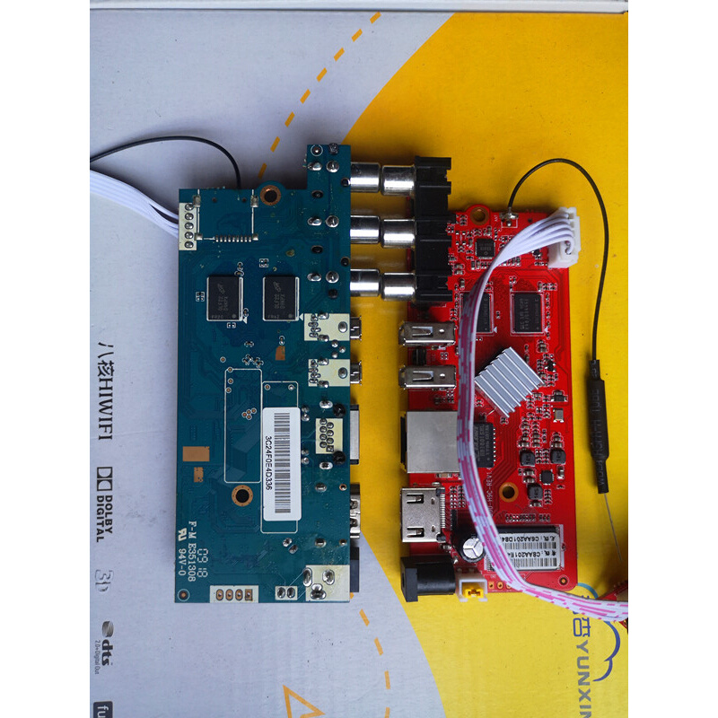 电子元器主板件H2全志1G+8G足量WiFi有线网 高清4K板5V配遥控套件 电子元器件市场 排线/柔性电路板（FPC） 原图主图