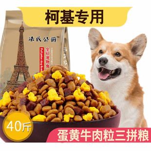 柯基狗粮专用成犬幼犬奶糕通用天然粮5kg小型犬狗粮10斤装 牛肉