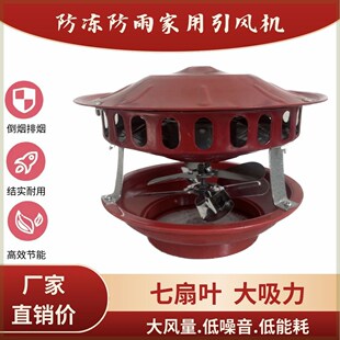 德国进口农村烟囱引风机排烟民用防倒烟筒火炕抽烟抽风机家用炉子