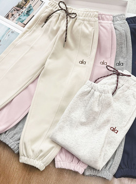 儿童校园神裤女童运动卫裤中大童休闲裤男童束脚裤秋季百搭运动裤