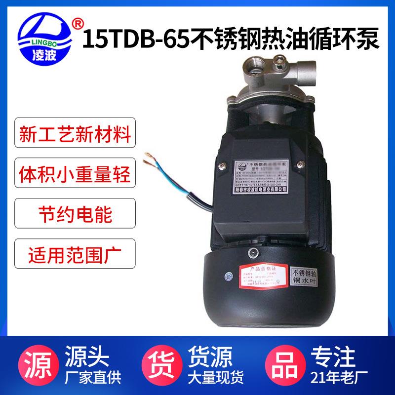 供应15TDB-65小功率实用耐温260℃不锈钢高压热油循环泵