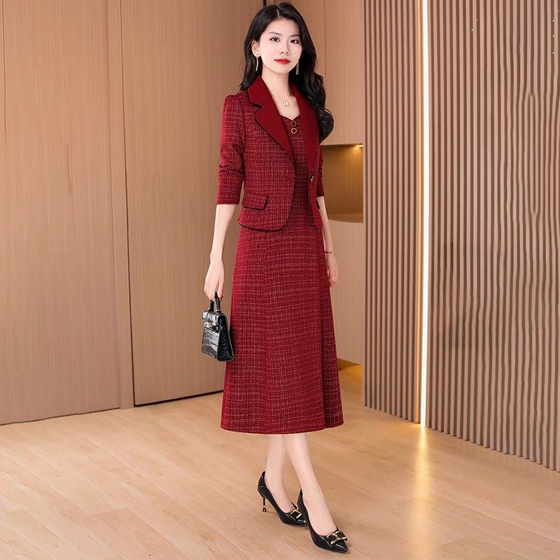 喜婆婆婚宴装两件套装喜妈妈礼服