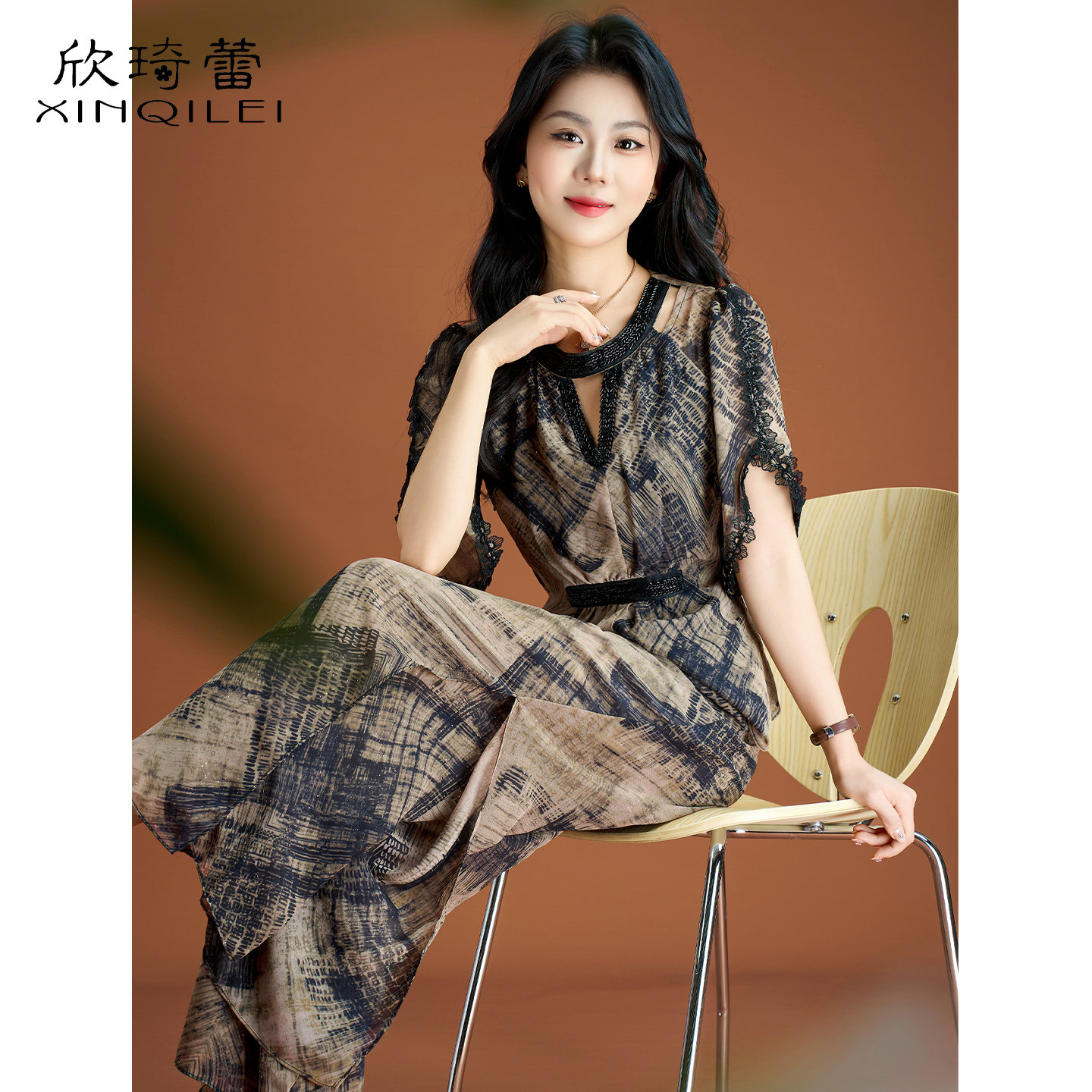 冰丝妈妈40到50多岁女装两件套装2026新款夏日港风休闲绝美巨好看