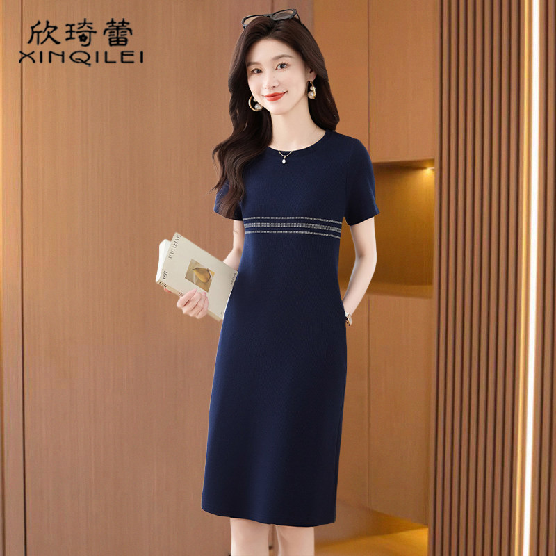 广州十三行直筒连衣裙子女2026新款夏今年流行爆款高级感妈妈休闲