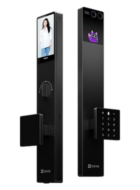 萤石智能锁Y5000FVP AI灵犀智能体 人脸指纹密码全自动视频监控锁