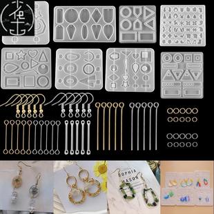 Earring Pendant Resin Molds With Ear Hook Silicone Mold For