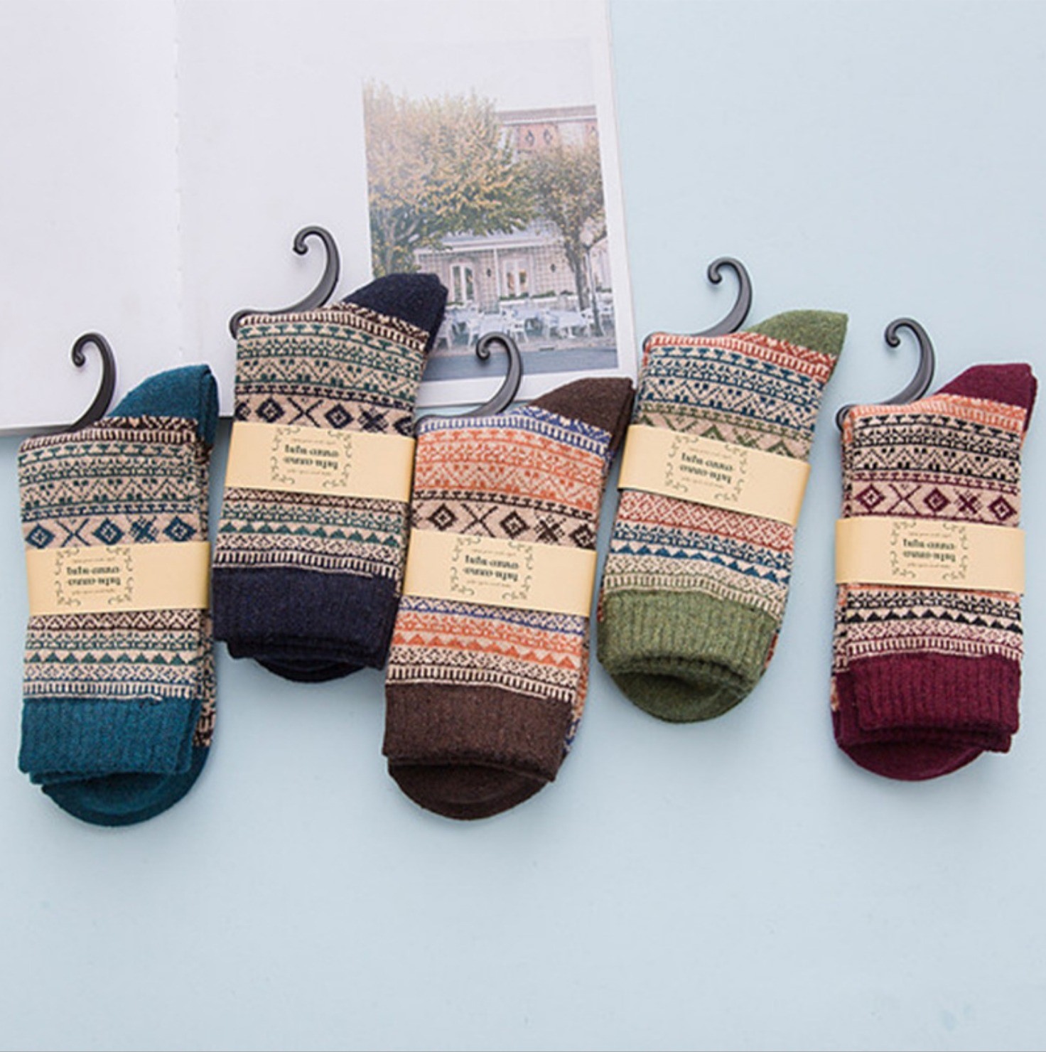 5Pairs Women Ladies Thick Winter Thermal Socks Warm Sock新款