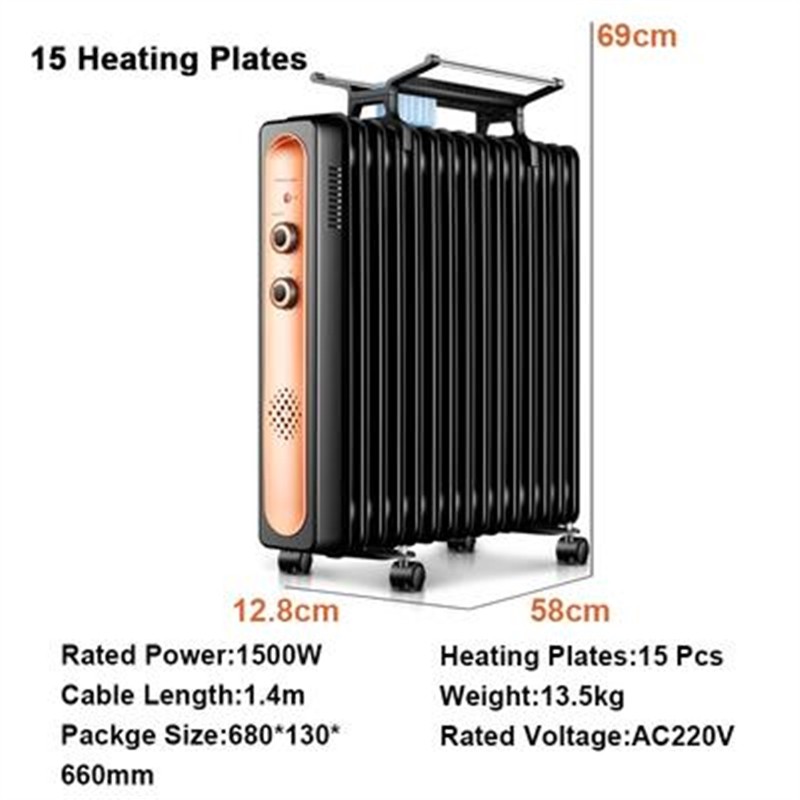 electric space warmer oil room heater heat radiator winter