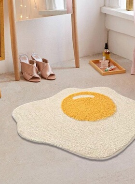 Egg Bathroom Rug Funny Entrance Carpet Area Rugs Kitchen Rug