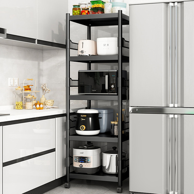 Kitchen crevice style storage rack household floor standing