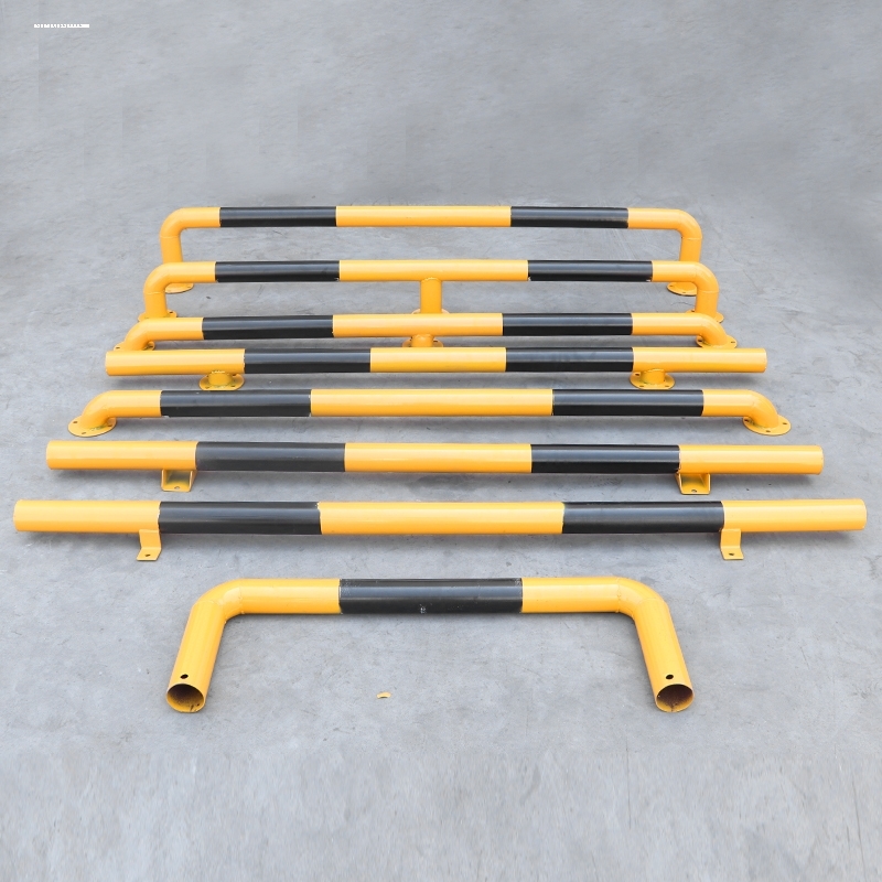 钢管挡车器停车位栏杆车轮止退器防撞杆U型钢管护栏停库防撞栏杆