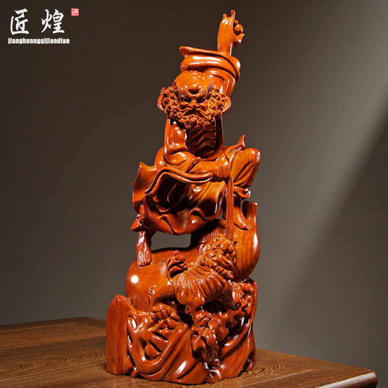 花梨木雕达摩祖师佛像摆件实木