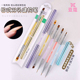 日式 双头美甲笔建构笔多功能光疗拉线笔秋菊彩绘笔美甲店工具笔刷