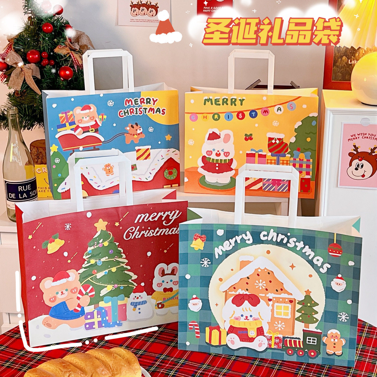 生日高级可装鞋盒礼品袋感包装袋