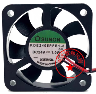 SUNON建准 KDE2405PFB1-8 24V 1.0W 5010西门子变频器散热风扇5CM