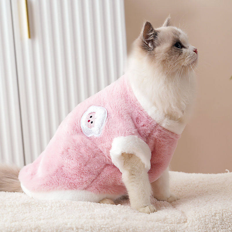 可爱猫咪衣服秋冬装保暖狗狗衣服