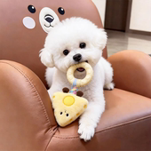 狗狗玩具磨牙咬咬圈毛绒发声幼犬狗耐咬自嗨解闷互动小狗宠物用品